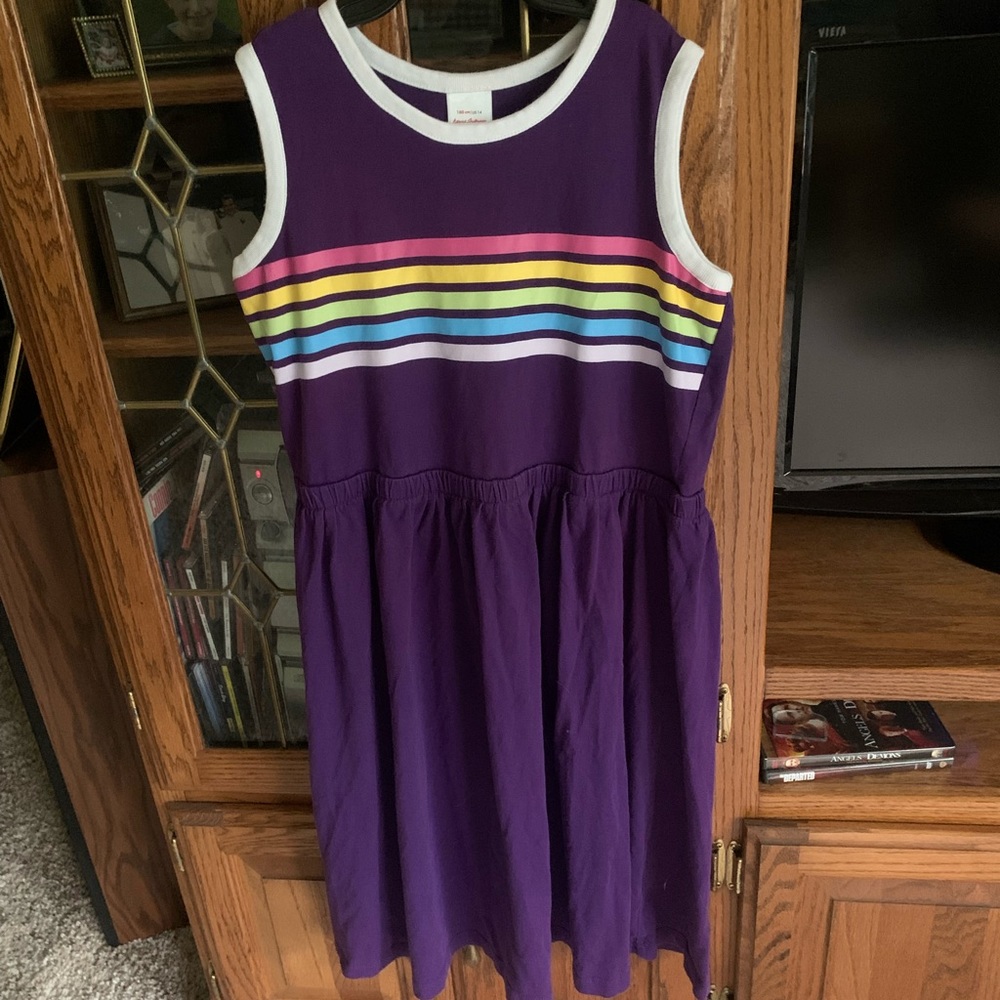 Hanna Andersson sleeveless, 100% cotton summer dress